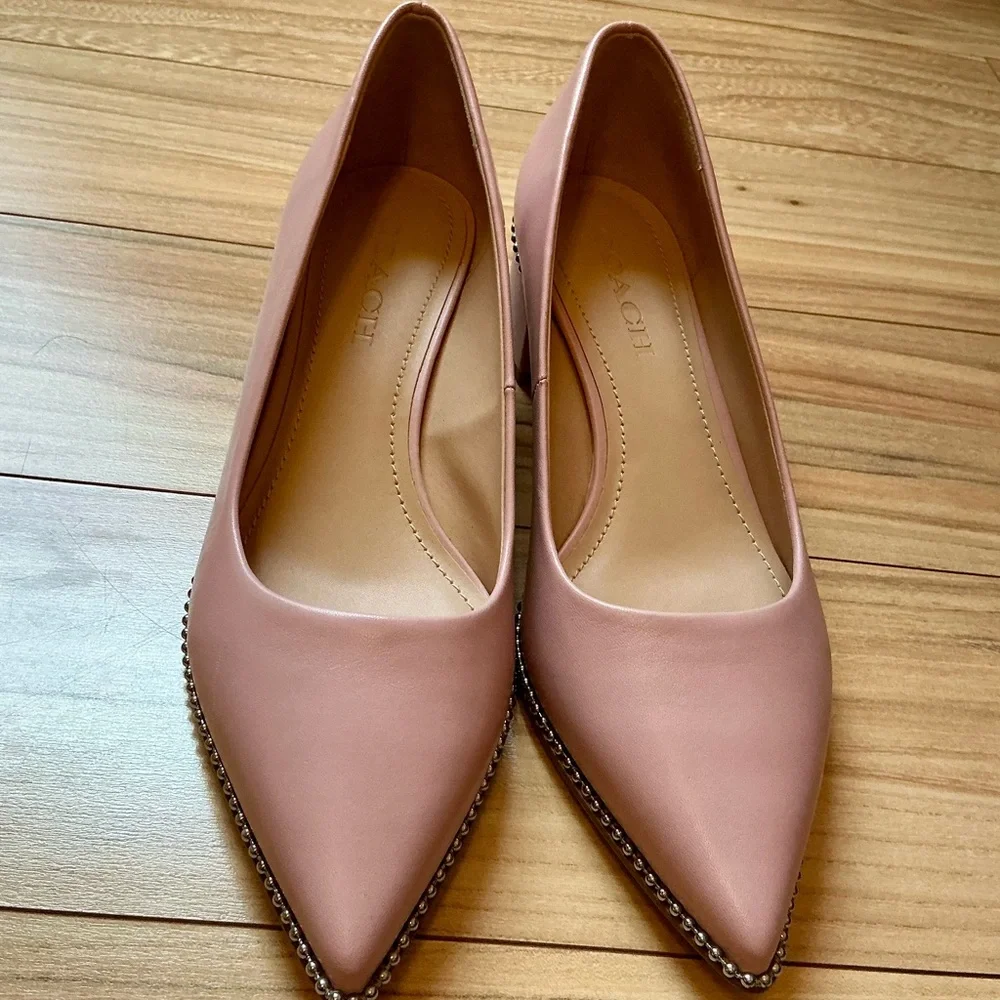 Coach Pink Pointed Toe Heels